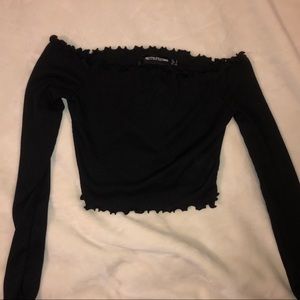 Black crop top